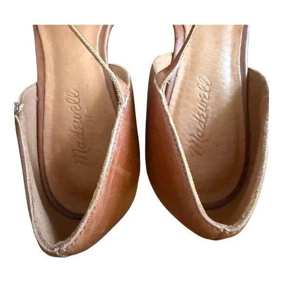 MADEWELL Beatrice Sz 8.5 Strap Animal Hair Brown Leather O’Dorsey Flats 87962 - Picture 6 of 8
